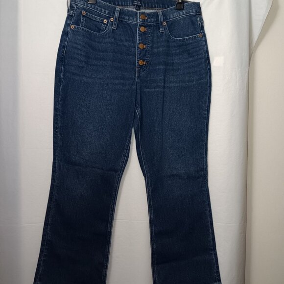 J. CREW BUTTON FLY MID RISE FLARE CROP JEANS - Picture 11 of 11
